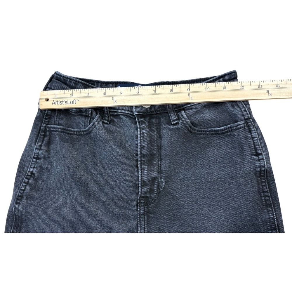 Hollister Y2K Mom Jeans Womens 0R‎ W24 L27 Black Ultra High-Rise Stretch 2010 - Picture 5 of 11